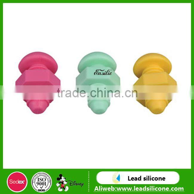 Keep fresh anti-dust custom silicone wine bottle stopper