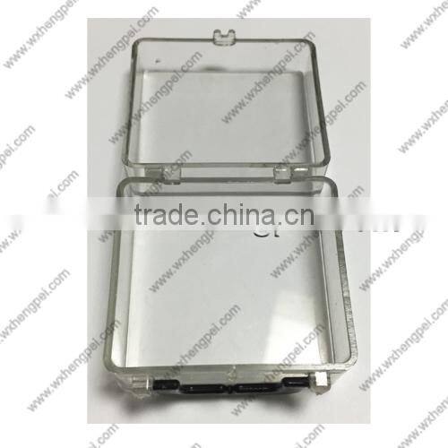 Cleverish portable cute transparent suitcase plastic storage jewelry wedding box kit