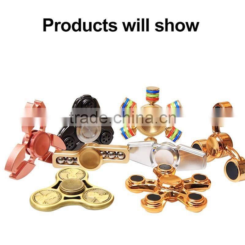 RGKNSE 2017 plastic and metal material ceramic marble fidget toys hand spinner for solve anxiety boring nervous