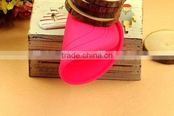 Promotional Colorful Foldable Silicone Toys Soft Frisbee / Flying Disk / Flyer For Dog