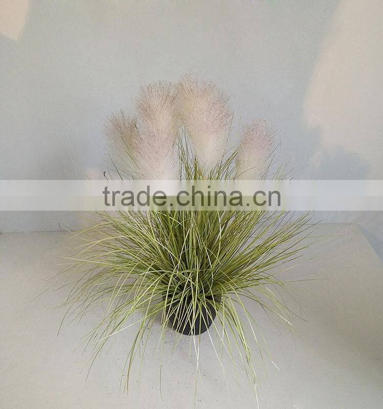 decorative artificial small potted onion grass plant