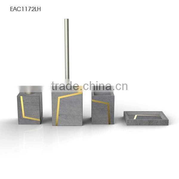 Handmade luxury concrete bath sets with colorful customized