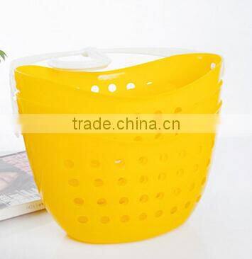 Wholesale Stock Colorful 360 Degree Rotatable Plastic Bathroom Kitchen Hanging Storage Baskets