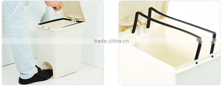 Wholesale Stock Small Order Rectangle coverd garbage can