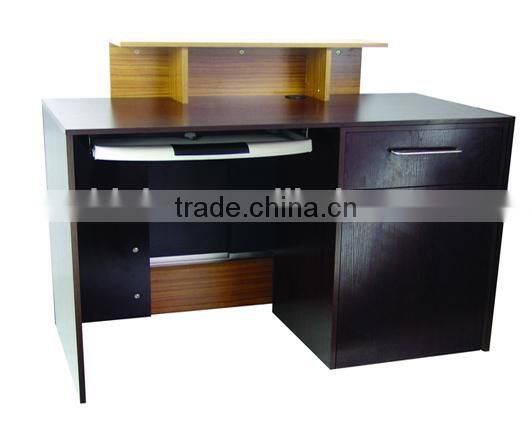 Nail salon reception desk Solid wood office table design receptionist table F-2735