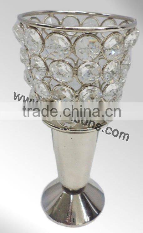Party use decor crystal votive candle holder