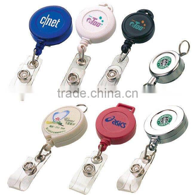 Square Shape retractable badge holder