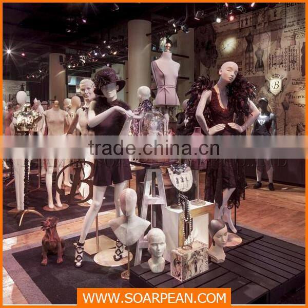 Custom fiberglass rack display stand clothes display stand for shop