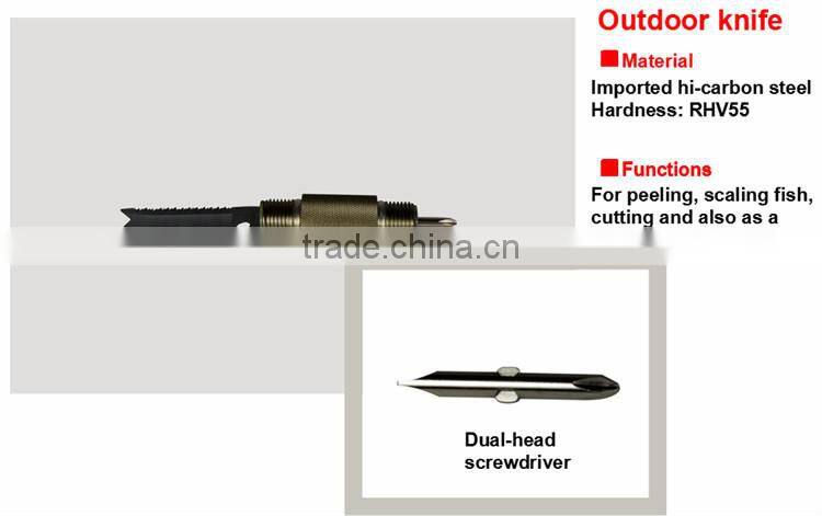 New Idea Outdoor Jeep Tools Shovel with Tactical Led Flashlight Knife Axe and Hoe Functions