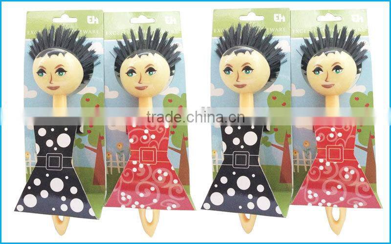 Plastic cartoon dish brush pot brush kitchen brush