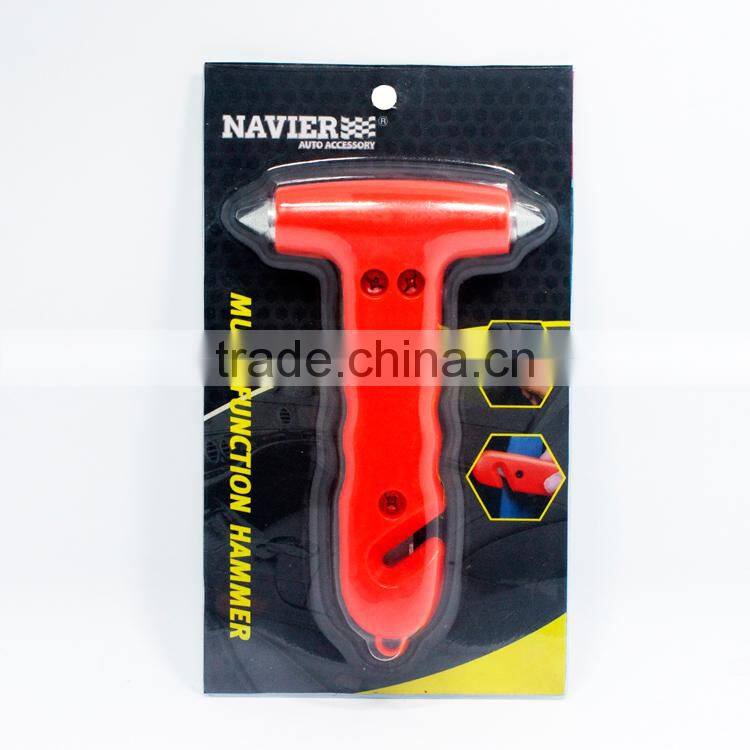 Promotion model car emergency hammer safety hammer with belt cutter