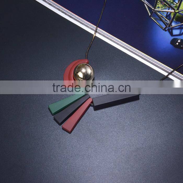 geometric moon sun necklace geometric long rubber rectangle strips pendant necklace geomotric jewelry