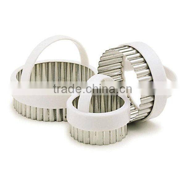 CC-0989 3-Piece Plastic handle pastry cutters/Cookie Tools