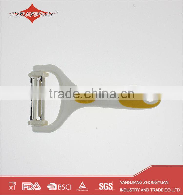 manual potato peeler stainless steel julienne and vegetable peeler with rubber handled