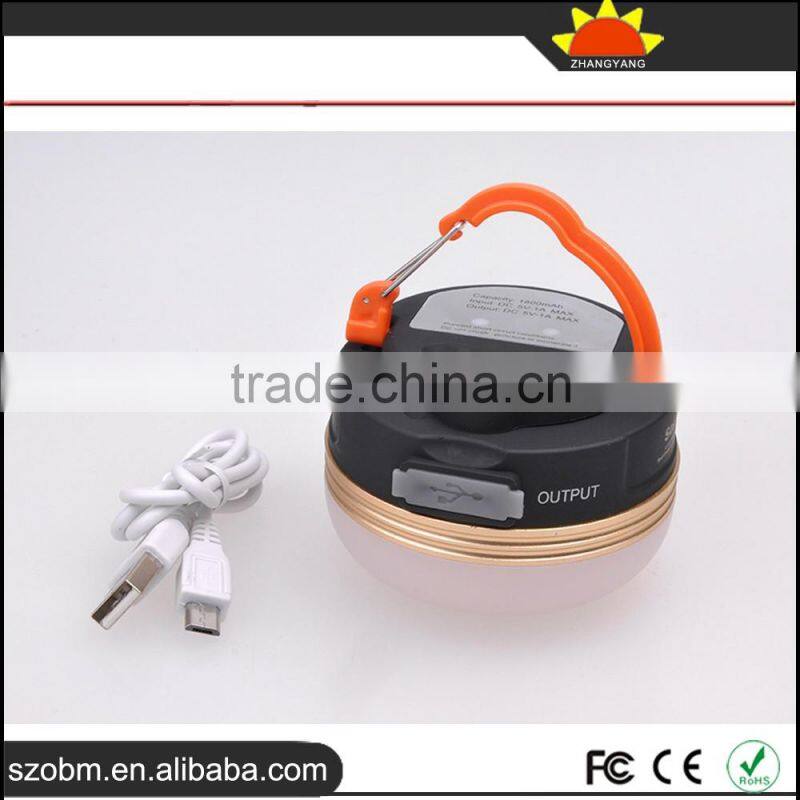 Hiking USB Rechargeable LED Outdoor Camping Lantern light