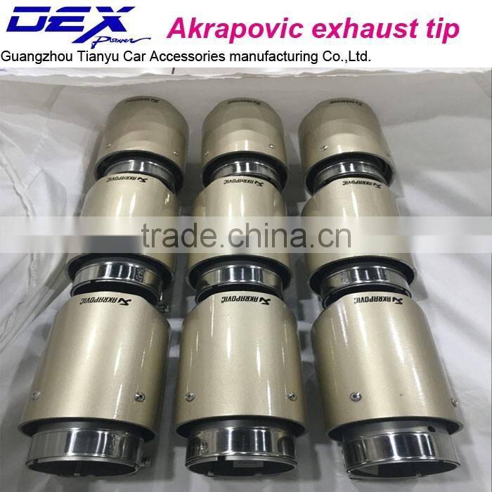 Akrapovic stainless steel 304 exhaust tips