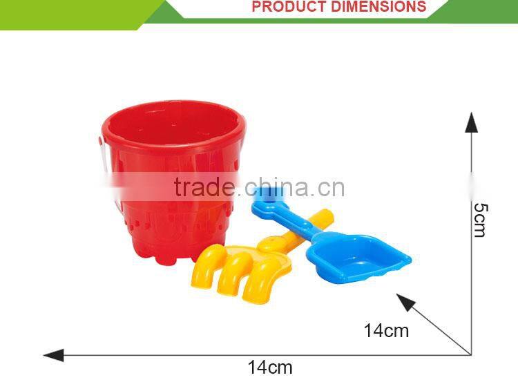 Top selling summer beach game tools toy plastic beach buckets wholesale