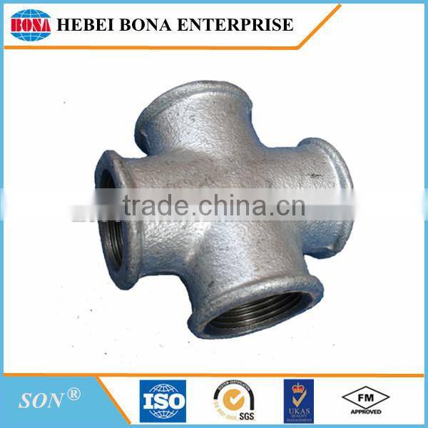 Popular galvanized malleable iron pipe fittings tee with best price