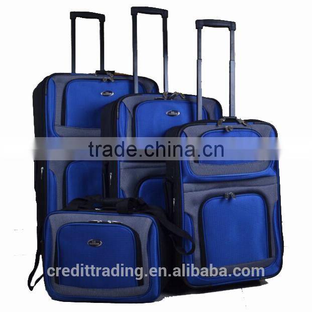 2015 new design purple stock trolley luggage trolley luggage