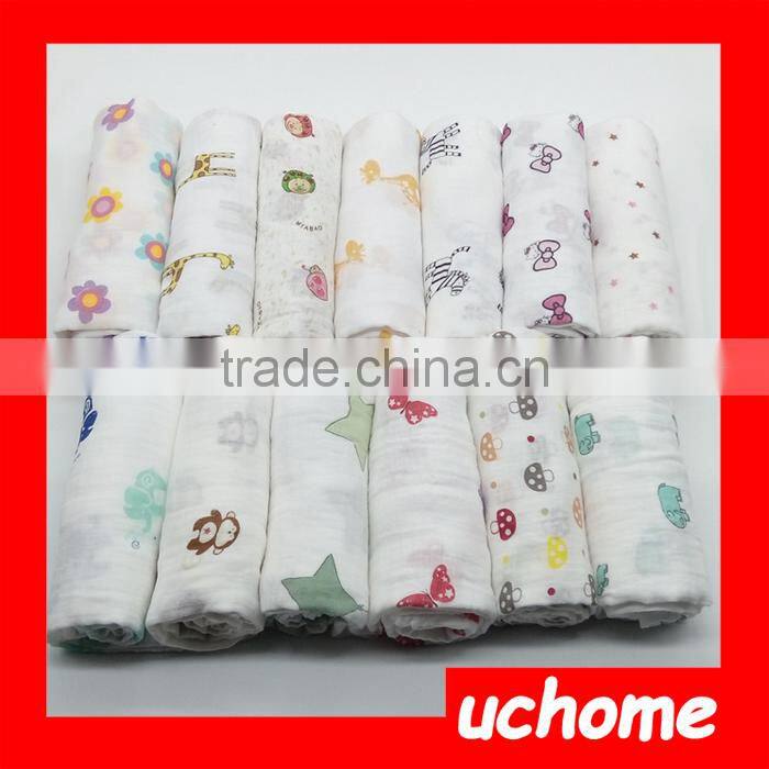 UCHOME The Newest 2016 Soft And Fashion Organic Cotton Baby Blanket Muslin Swaddle
