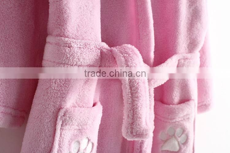 Cartoon Character hooded bathrobe ,Baby/Child Hooded Bathrobe, coral/plush fleece bathrobe,