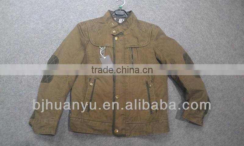Fashion man Kaharki short cotton jacket 2015