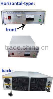 Horizontal ultrasonic generator for non-woven /plastic