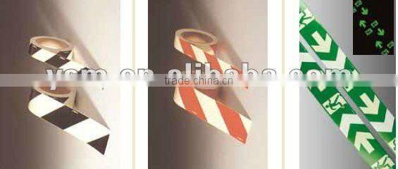 photoluminescent marking product/red and black printing warning roll