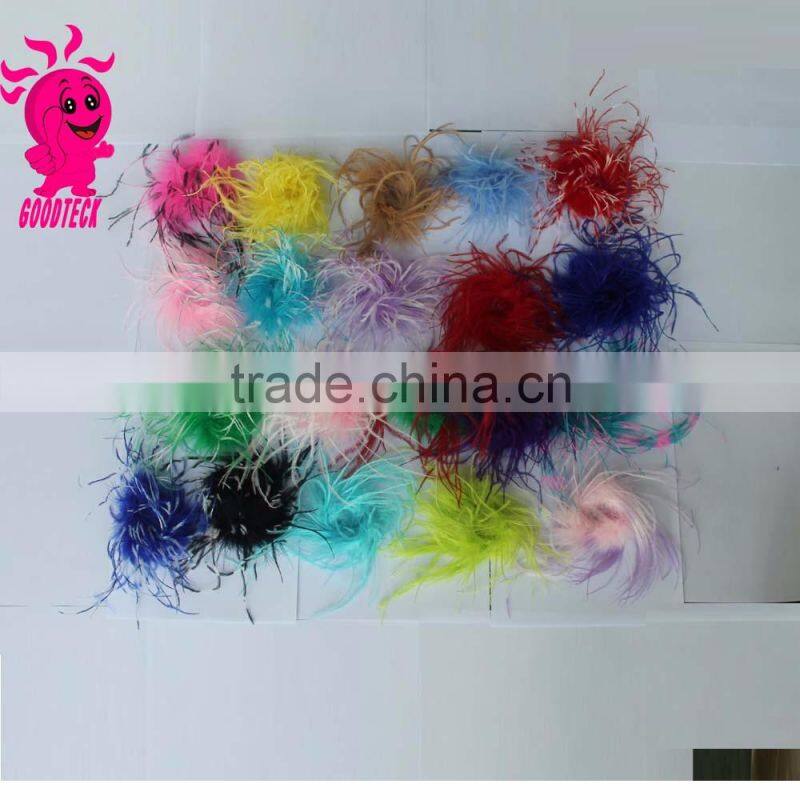 Wholesale decotation green straight ostrich feather for decoration or accessories import from China
