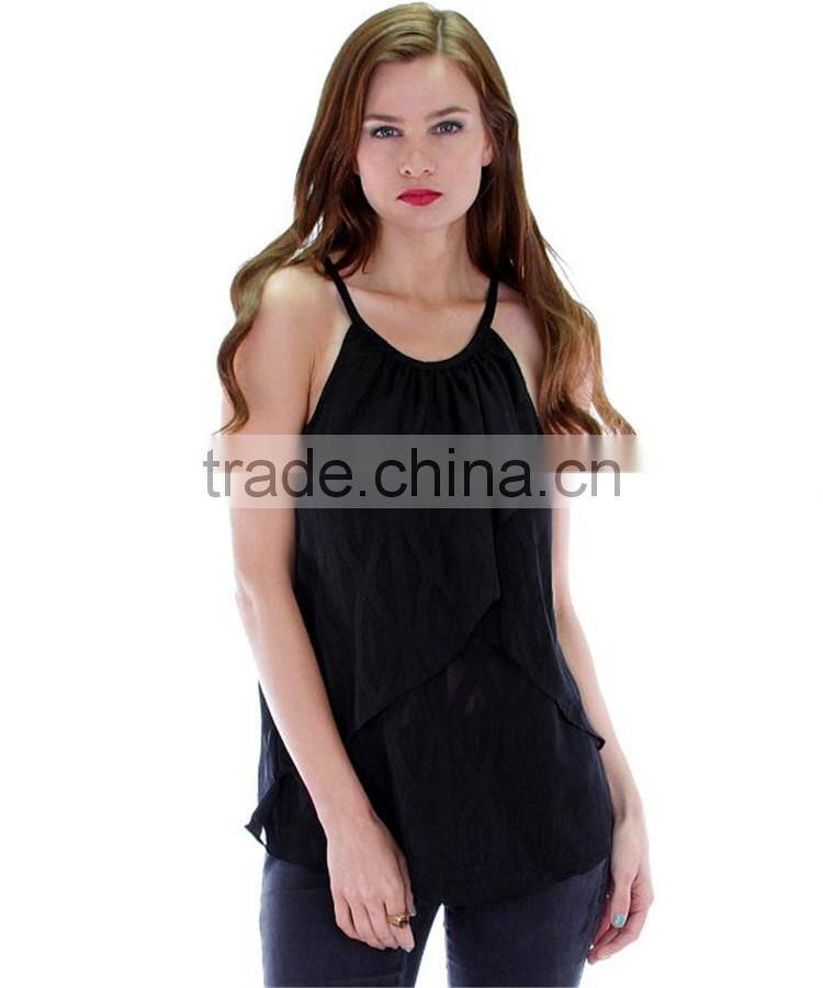 100 cotton gym black plain strap tank top camo tank top for women