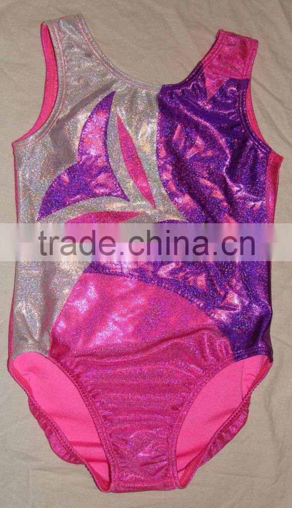 gymnastics cute leotards child's in Pink, purple and white twinkle