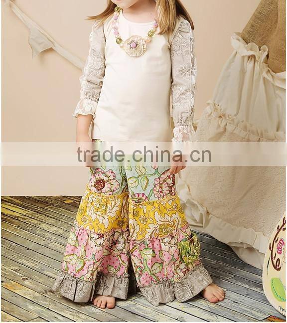 Chirstmas outfit red stripe top and ruffle pants christmas clothing set christmas outfit