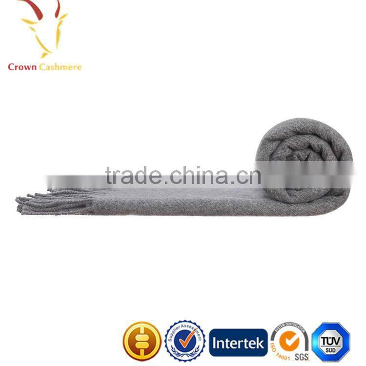 Warm Plain Kids Cashmere Wool Blended Travel Blanket