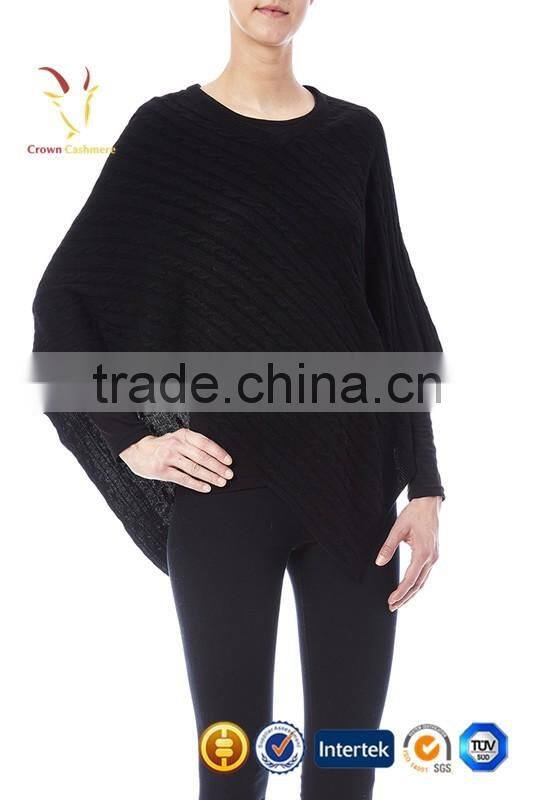 New Fashion Wrap Poncho Cable Cotton Ponchos