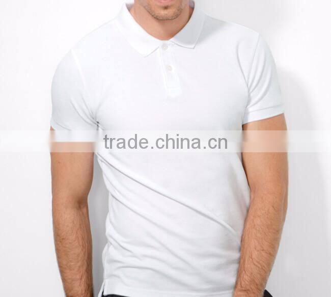 high quality promotional custom 100 cotton blue polo shirt
