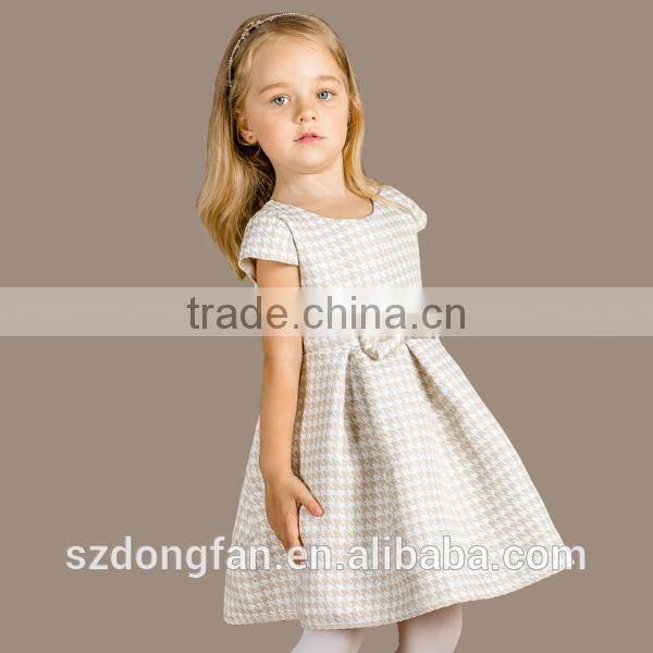 Baby Girls Plaid Cap Sleeve Boutique Dress