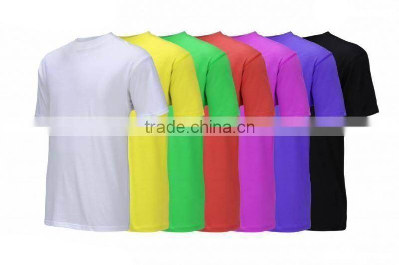 Wholesale high quality round neck cheap white plain t-shirts