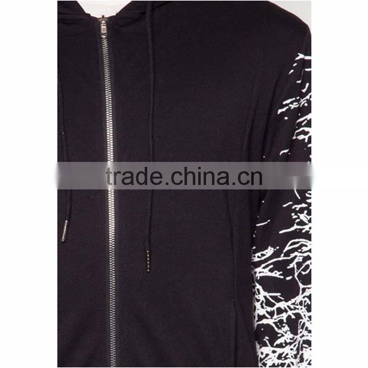 Short Time Delivery Black Hoodie OEM custom made bomber jacket