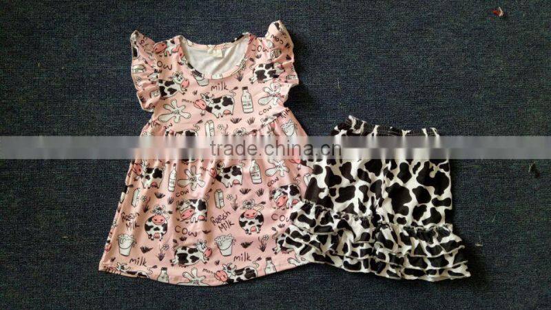 Boutique children halloween clothes pearl tunic and stripe litter kids halloween outfits