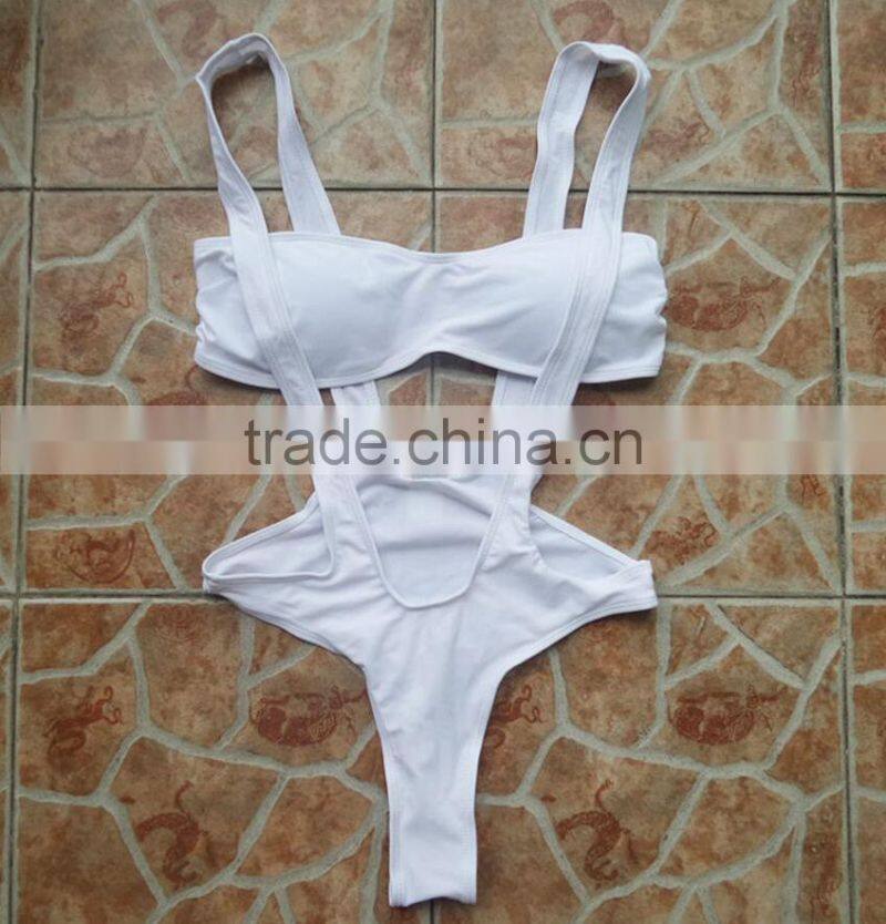 M895 dingyang fashion sexy bandage hollow one piece bikini swimwear