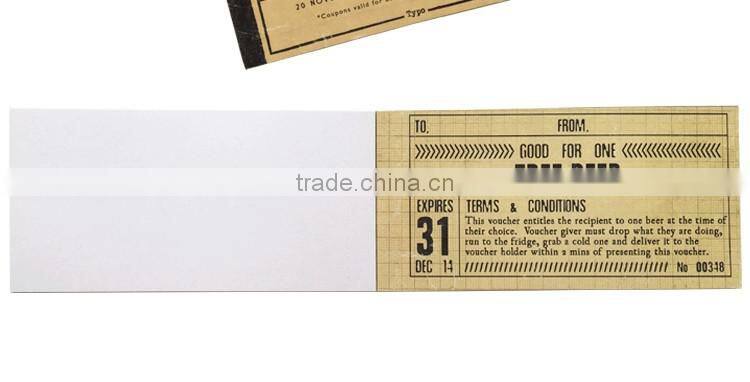 Kraft cover notepad customizable small memopad case bound notebook