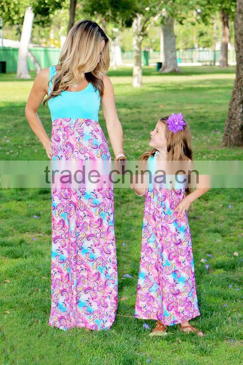 Trendy Mother And Daughter Clothes Girls Matching Family Lace Dresses Clothing