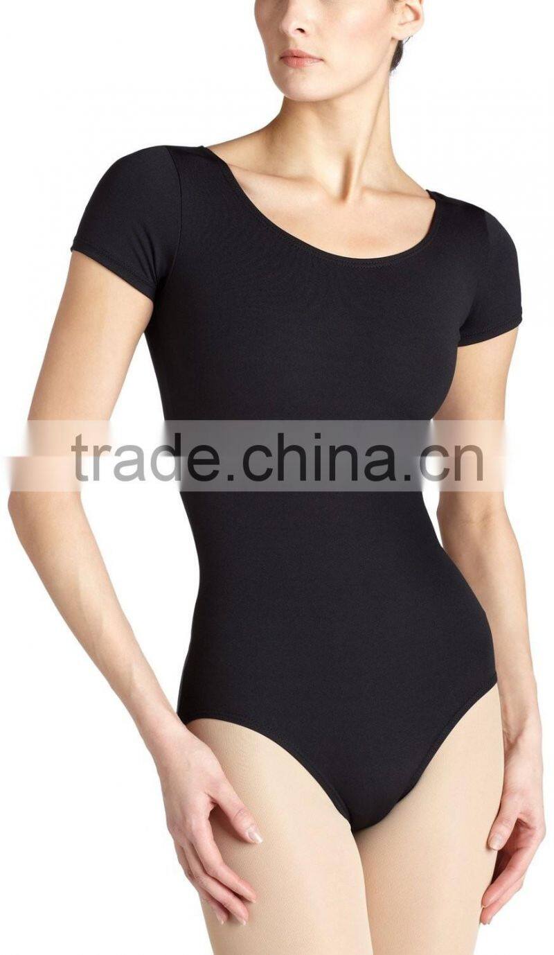 Women's Team Basic Short Sleeve Leotard/Bodysuit