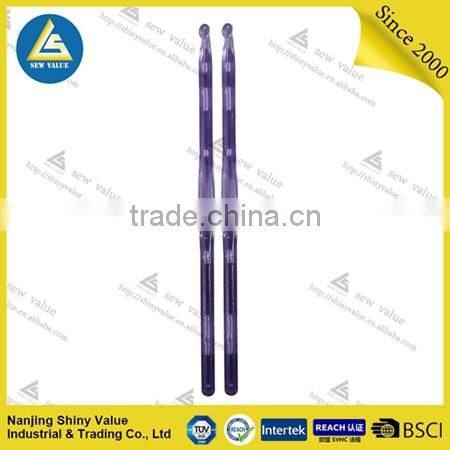 Custom purple pp handle single pointed crochet hook with sample available