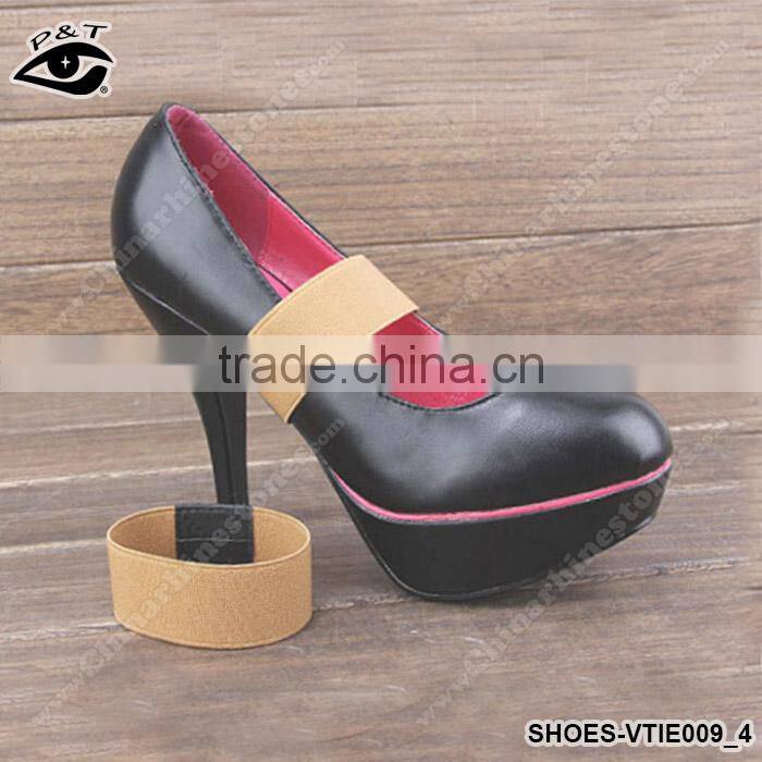 3CM width Elastic ribbon for shoe high heel shoe lace for lady colorful shoe lace