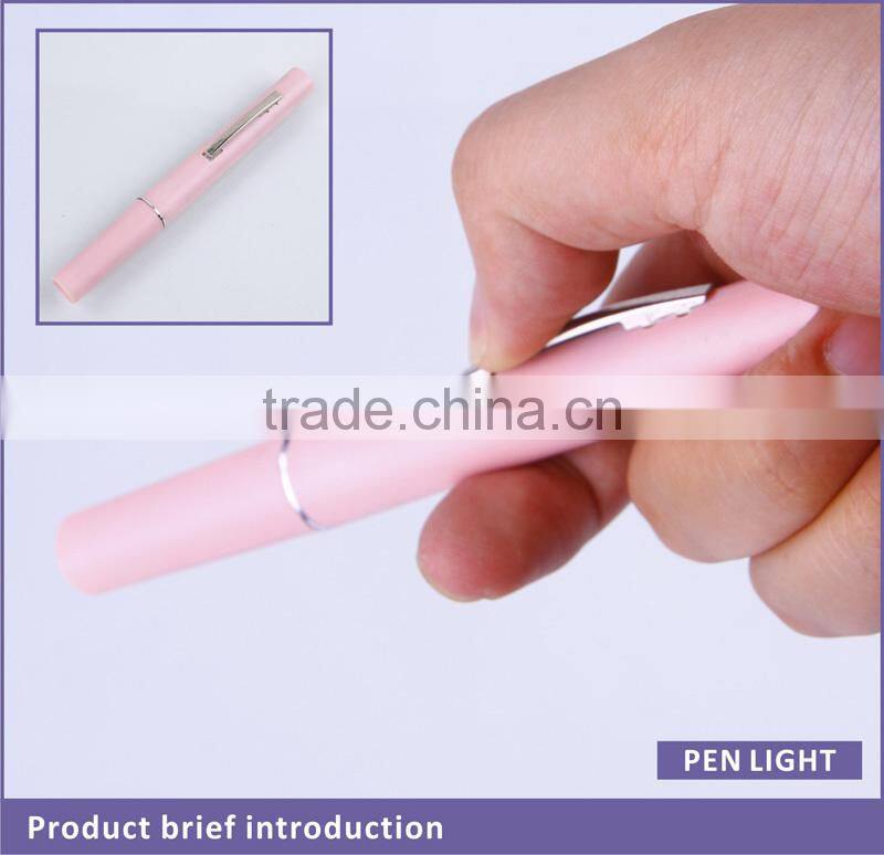2015 unique plastic flashlight pen for wholesale for doctor