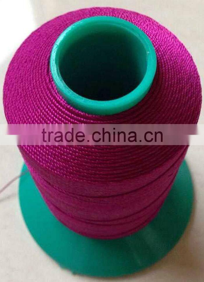 Various Color High strength Low Shrinkage Nylon Thread 210D 3 For Bags
