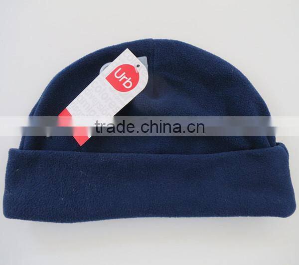 plain fleece beanie hat