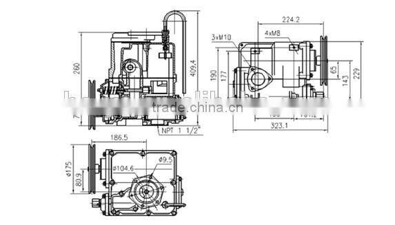 High Flow Combination pressure Pump/fuel pump/oil pump