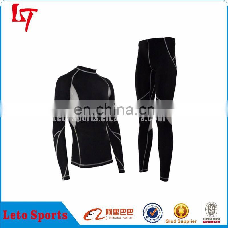 Top quality compression running tops/sublimation custom gym wear